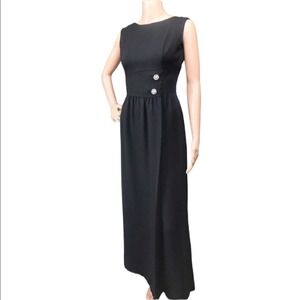 Levine Verno, vintage long black formal